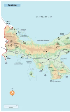 Panama Rough Guides Reiseguide -Osprey Salgsbutikk 02 Bookmap Panama LEFT FOR DMD