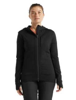 Icebreaker Quantum III LS Zip Hood Dame -Osprey Salgsbutikk 0A59JW001 1