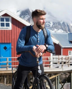 Organic Wool And Silk Longsleeve (Herre) -Osprey Salgsbutikk 19 34691253b5 longsleeve blue man northern playground 3 full