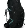 Osprey Ariel Plus 85 Fjellsekk Dame -Osprey Salgsbutikk Ariel Plus 85 S21 Side Black web
