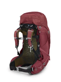 Osprey Aura AG 65 Tursekk Dame -Osprey Salgsbutikk AuraAG65 S22 SideBack BerrySorbetRed 10004011 web