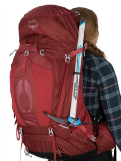 Osprey Aura AG 65 Tursekk Dame -Osprey Salgsbutikk AuraAG 65L S22 Detail4 BerrySorbetRed web