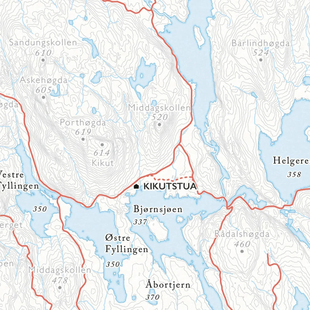 Sykkelkart Oslo Nordmark (50 X 70 Cm) 4 Sykkelkart Oslo Nordmark (50 X 70 Cm) - Bilde 2