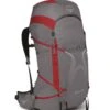 Osprey Eja Pro 55 Tursekk Dame -Osprey Salgsbutikk EjaPro55 S23 Side DaleGreyPoinsettiaRed10004717 web