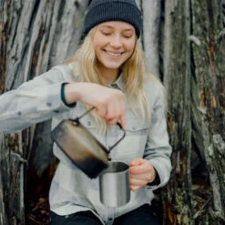 Canada Flanellskjorte Dame -Osprey Salgsbutikk Fjellreven Canada Flanellskjorte Dame Fog Chalk White modell