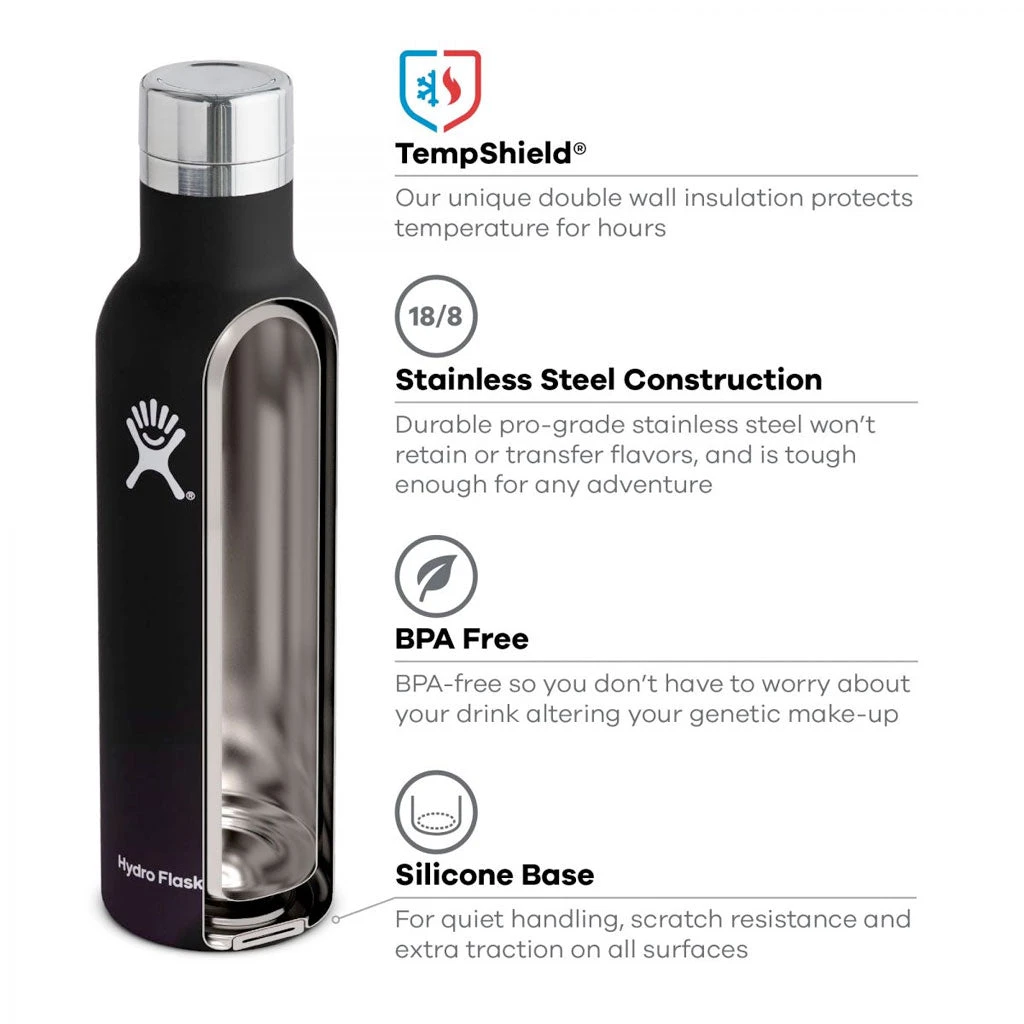 Hydro Flask Isolerende Vinkaraffel (750 Ml) 5 Hydro Flask Isolerende Vinkaraffel (750 Ml) - Bilde 3