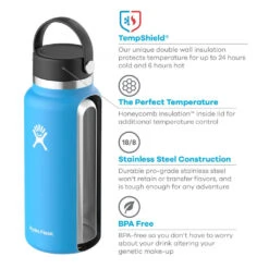 Hydro Flask Wide Mouth 2.0 Isolerende Termoflaske (946 Ml) -Osprey Salgsbutikk Hydro Flask Wide Mouth Isolerende Drikkeflaske 946ml info