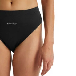 Icebreaker Queens High Cut Brief (Dame) -Osprey Salgsbutikk Icebreaker Queens High Cut Brief Dame Black modell detalj