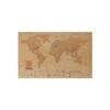 World Map Canvas (75 X 50 Cm) - Whisky -Osprey Salgsbutikk Miss Wood World Map Canvas 75x50 Whisky