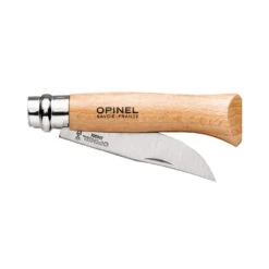 Opinel N°08 Stainless Steel Lommekniv -Osprey Salgsbutikk Opinel No 08 Stainless Steel Lommekniv Beech foldet