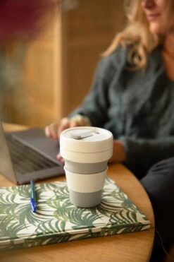 Stojo Pocket Sammenleggbar Kaffekopp -Osprey Salgsbutikk fw less trash 90