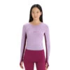 Icebreaker 125 ZoneKnit LS Crewe (Dame) 2 Icebreaker 125 ZoneKnit LS Crewe (Dame) -Osprey Salgsbutikk icebreaker 125 zoneknit ls crewe dame purple gaze go berry modell