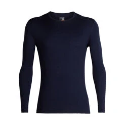 Icebreaker 200 Oasis LS Crewe (Herre) -Osprey Salgsbutikk icebreaker oasis ls crewe herre baselayer navy