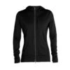 Icebreaker Quantum III LS Zip Hood Dame -Osprey Salgsbutikk icebreaker quantum 3 zip hood dame black