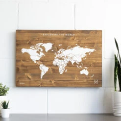 Woody Map Wooden Edition (60 X 45 Cm)